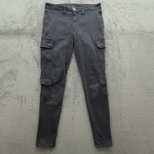 Guess Cargo Jeans Women's Size 27 Gray Low-Rise Power Skinny Denim 29" Inseam